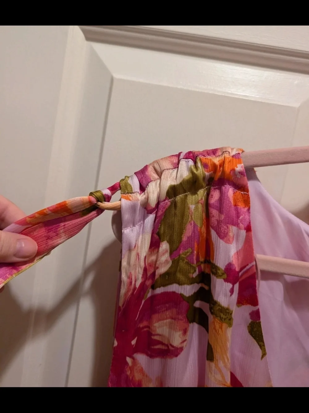 SugarLips Floral Maxi Dress in Pink and Orange